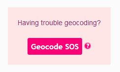 New geocoding SOS service